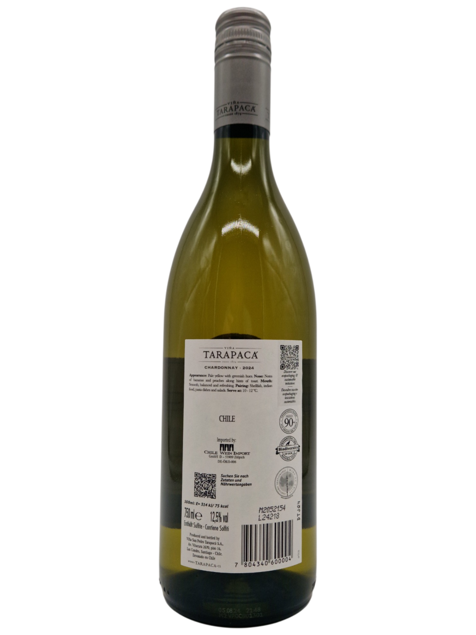 Tarapaca, Varietal, Chardonnay